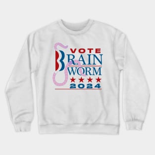 Vote-Brain-Worm-2024 Crewneck Sweatshirt